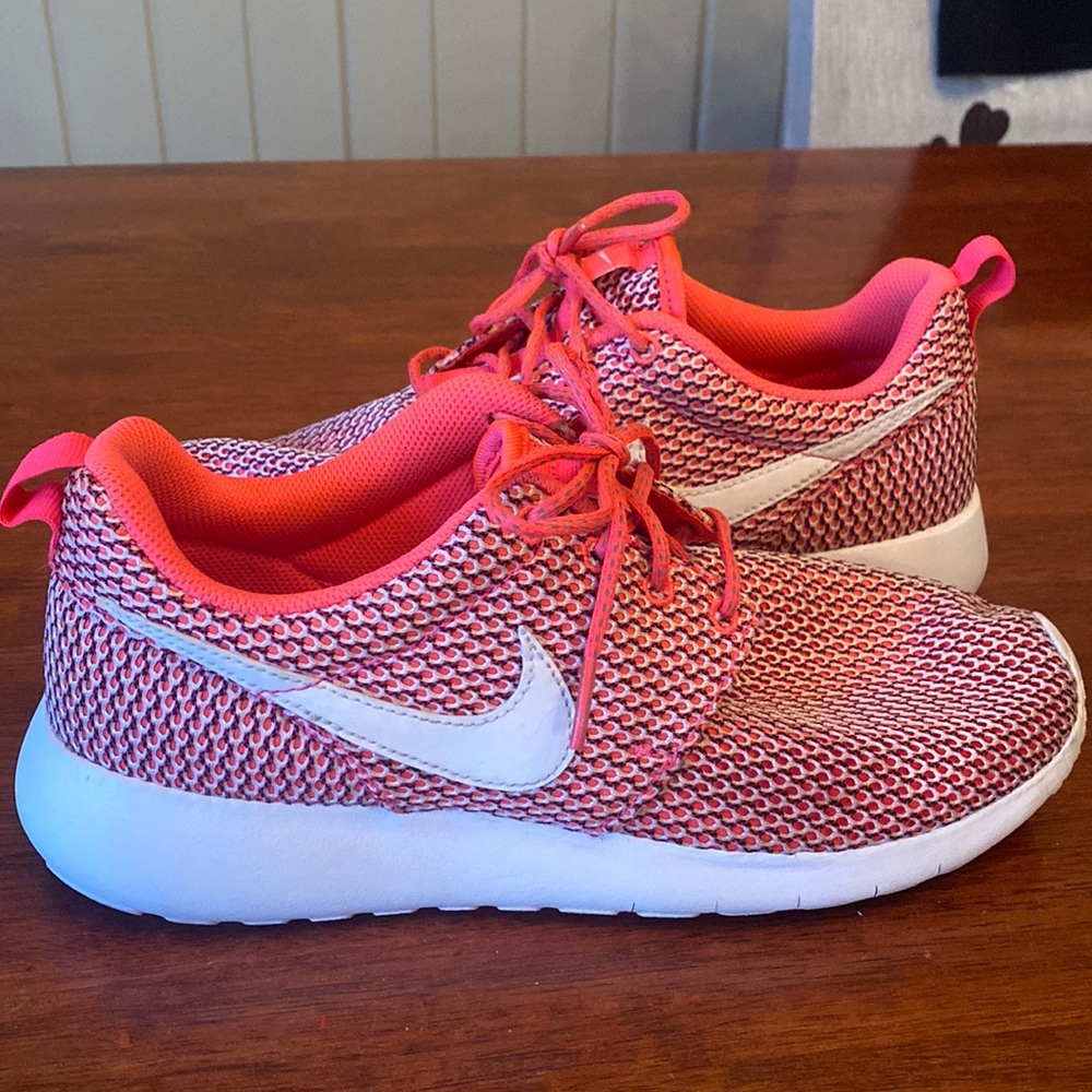 Womens Nike Roshe Running Shoes 6.5 Pink Textile